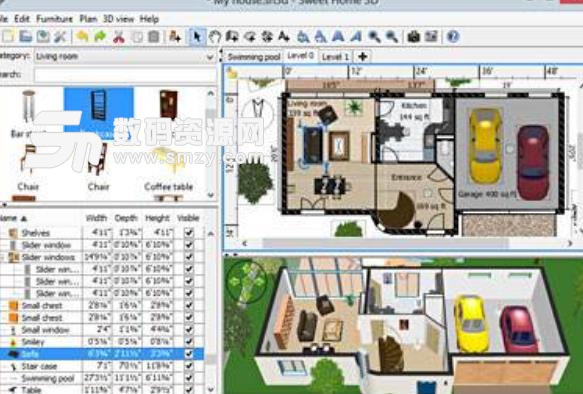 3dhome工具欄如何恢複