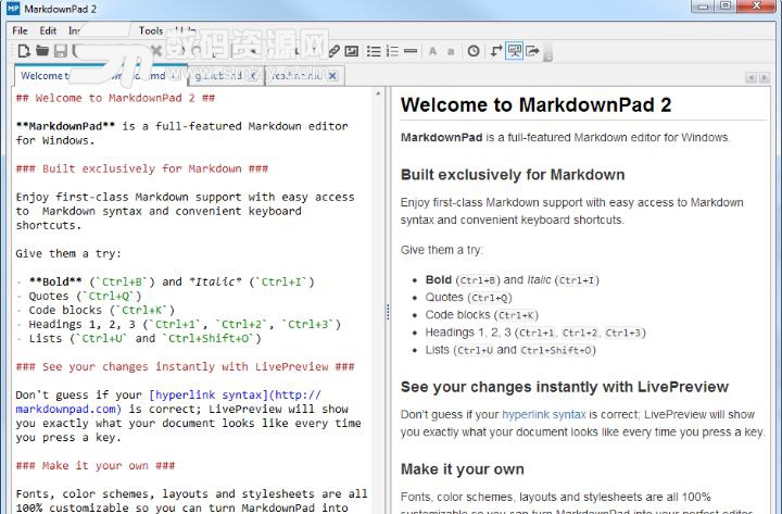 MarkDownPad2汉化补丁包截图