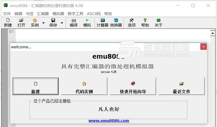 中文emu8086注册版