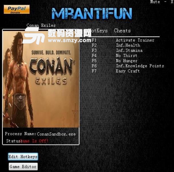 Conan Exiles二十二项修改器