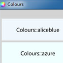 Colours颜色代码表