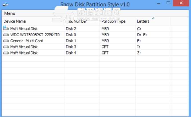 Show Disk Partition Style官方版