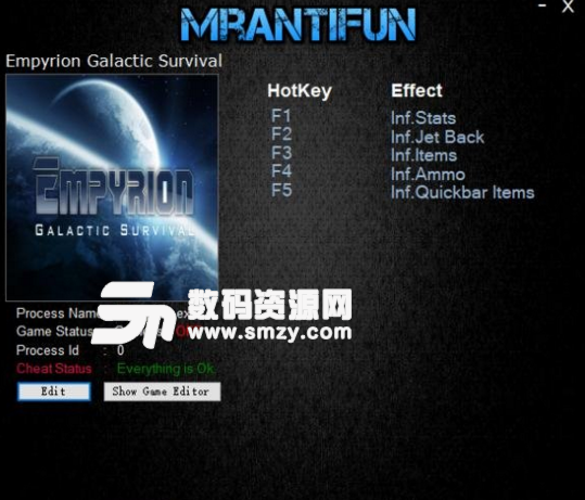帝国霸业银河生存五项修改器MrAntiFun版