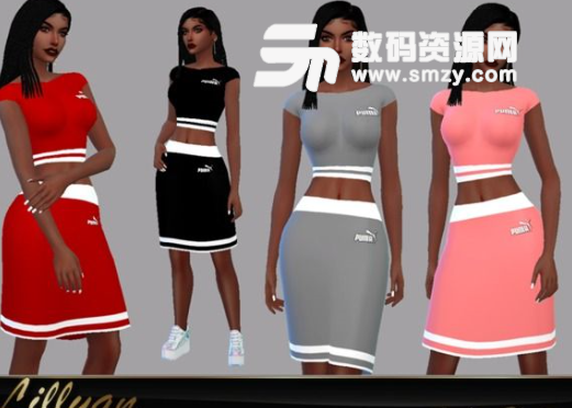 模拟人生4顶级塞尔玛运动套裙装MOD