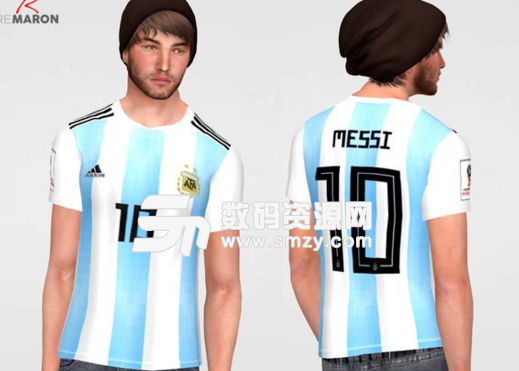 模拟人生4世界杯阿根廷球队球衣MOD