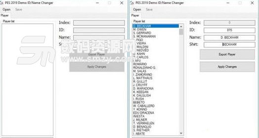 實況足球2019球員名字修改工具