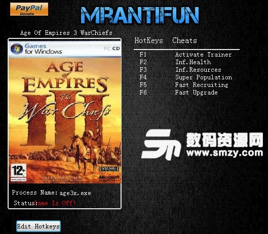 帝国时代3亚洲王朝修改器
