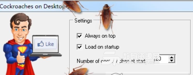 电脑上爬满蟑螂的恶搞软件