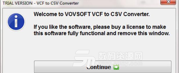 VovSoft VCF to CSV Converter