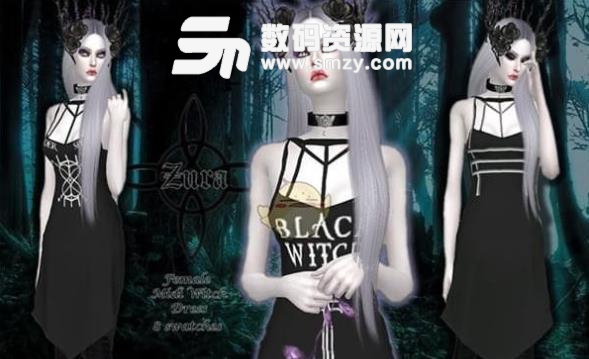 模拟人生4黑女巫主题裙子补丁免费版