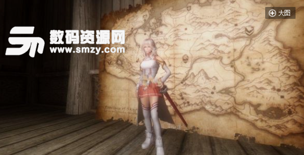 上古卷軸5天際刀劍神域亞絲娜服裝武器MOD