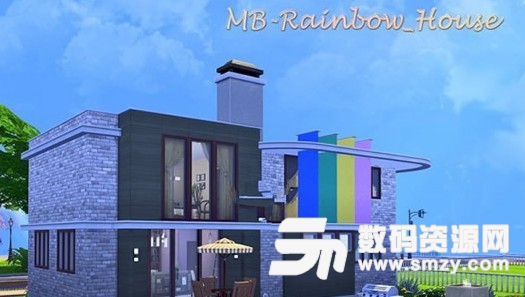 模拟人生4彩虹现代双层住宅MOD
