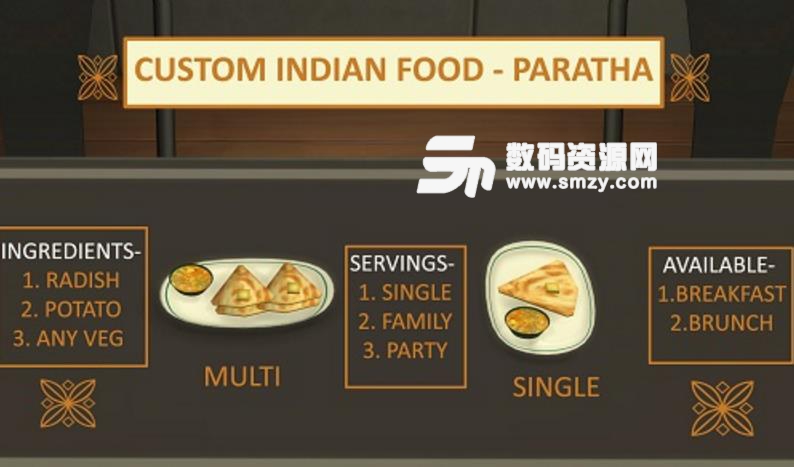 模拟人生4自定义印度食物MOD电脑版