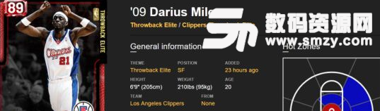 NBA2K19红宝石达柳斯迈尔斯球员卡属性徽章分析