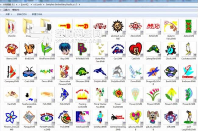 电脑绣花花样缩略图查看工具