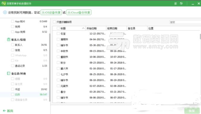 深度苹果手机恢复软件