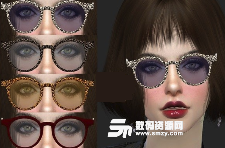 模拟人生4女性时尚眼镜MOD