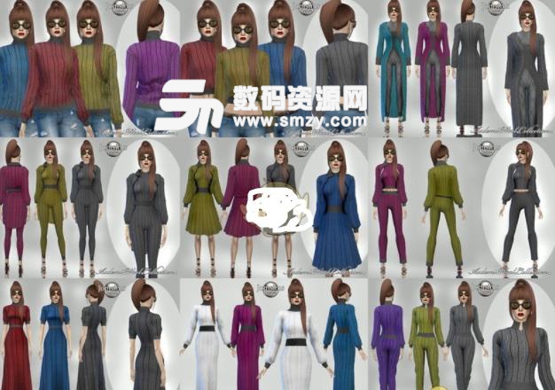 模拟人生4女性时尚羊毛衫MOD