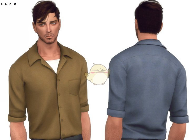模拟人生4男性简约衬衫MOD下载