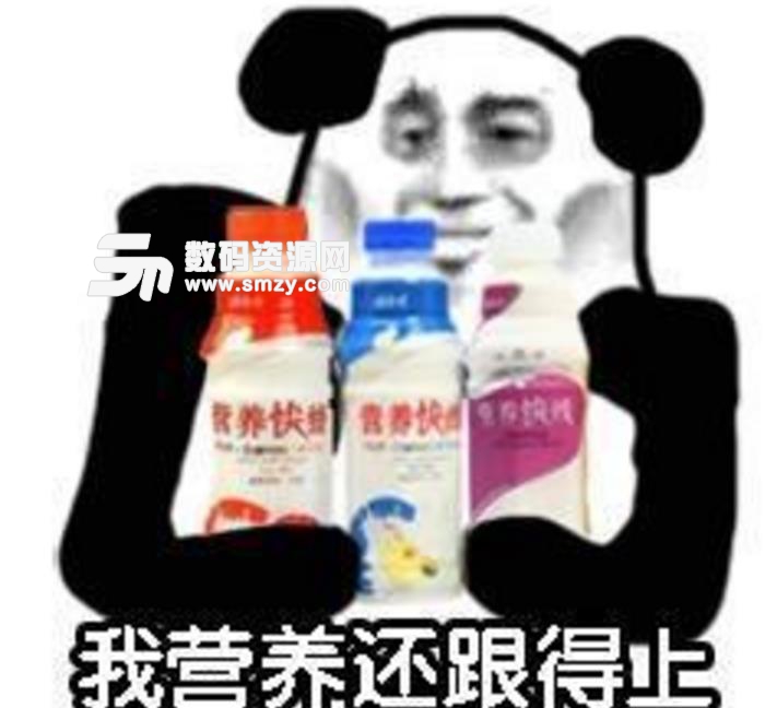 熊猫包营养快线表情包截图