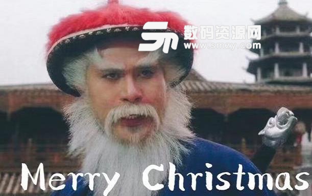 圣诞等一个红帽子白胡子老人图片