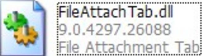 FileAttachTab.dll文件电脑版