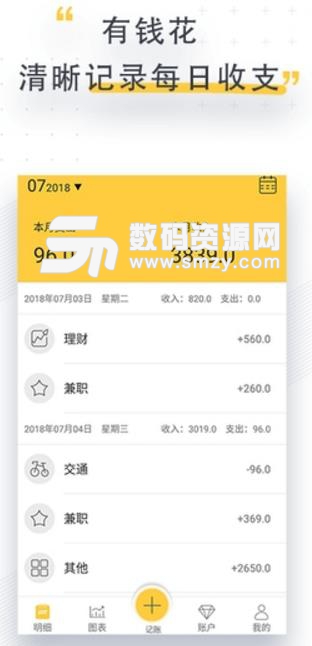鑫邦有钱app安卓版(快速账本记录) v1.1 正式版