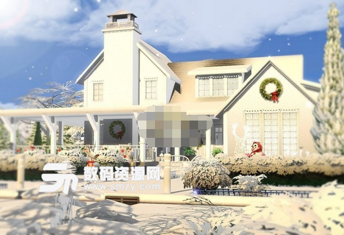 模拟人生4白色圣诞节住宅MOD