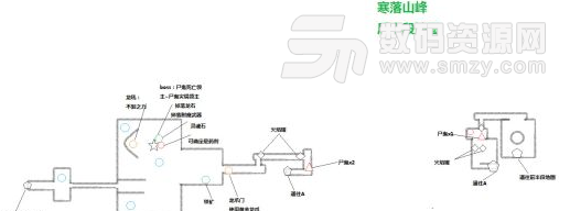 上古卷軸5寒落山峰資源收集標識地圖