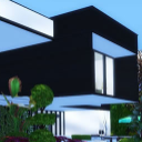 模拟人生4黑白现代住宅MOD