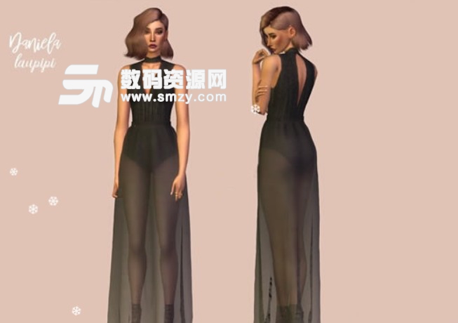 模拟人生4透明丝质连衣裙MOD