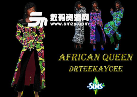 模拟人生4非洲女王套装MOD