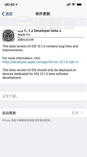 苹果ios12.1.3描述文件