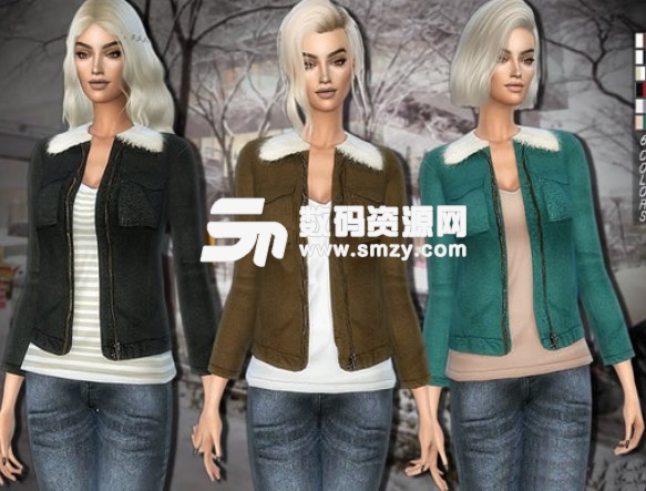 模拟人生4女性时尚夹克MOD