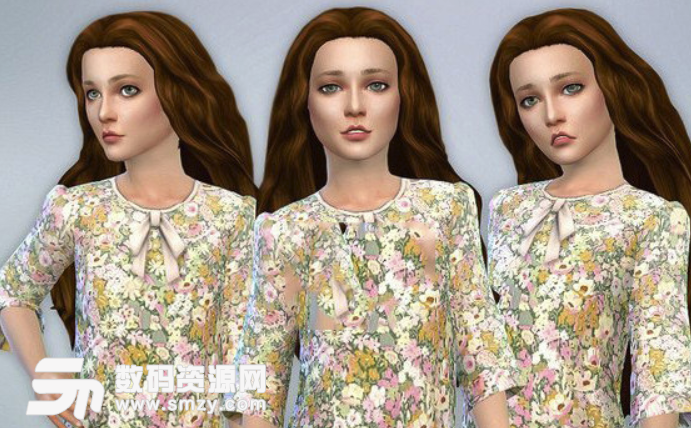 模拟人生4女性印花衬衫MOD