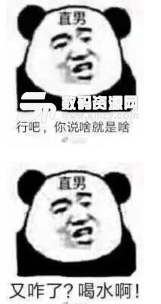 直男熊猫头表情包