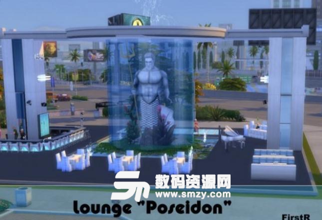 模拟人生4海王波赛顿雕像广场MOD免费版