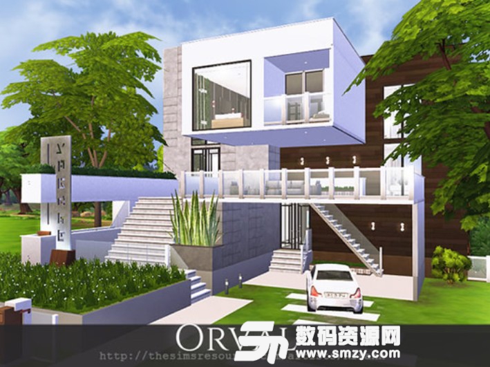 模拟人生4中产家庭现代住宅MOD