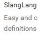 SlangLang划词翻译Chrome插件