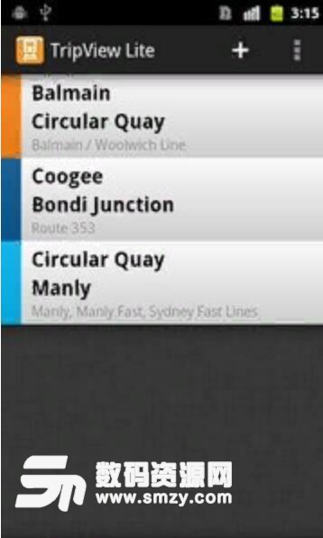 TripView Lite安卓手机版(悉尼火车/巴士/渡轮的时刻表) v3.12.2 最新版