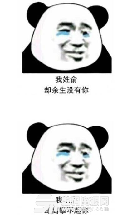 抖音熊猫人姓氏套路情话表情