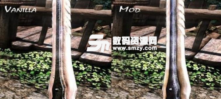 上古卷轴5重制版更好的纹理龙护甲和武器MOD