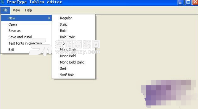 TrueType Tables editor免费版