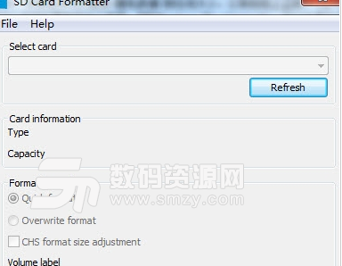 SD Card Formatter英文安装版图片