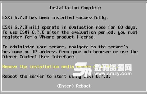 vmware esxi6.7安装方法