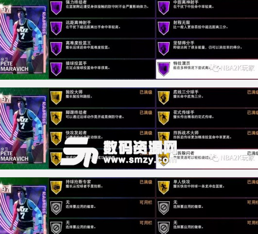 NBA2K19粉钻马拉维奇数据测评