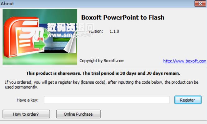 Boxoft PowerPoint to Flash免费版