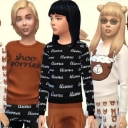 模拟人生4男女儿童T恤MOD
