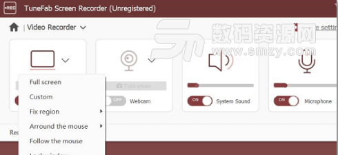 TuneFab Screen Recorder免费版教程