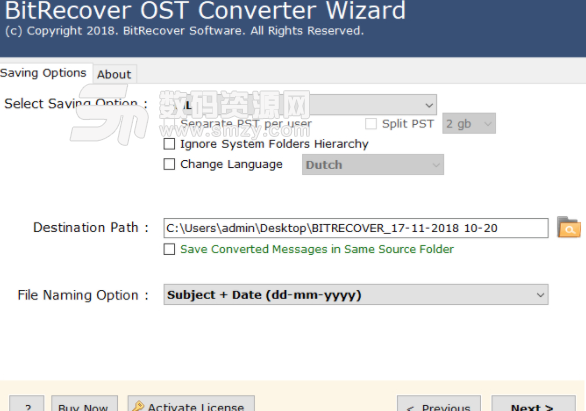 BitRecover OST Converter Wizard免费版教程